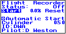 Flight Recorder Screen